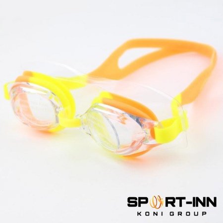 نظارة اطفال مع سدادة أذن - برتقالي + اصفر